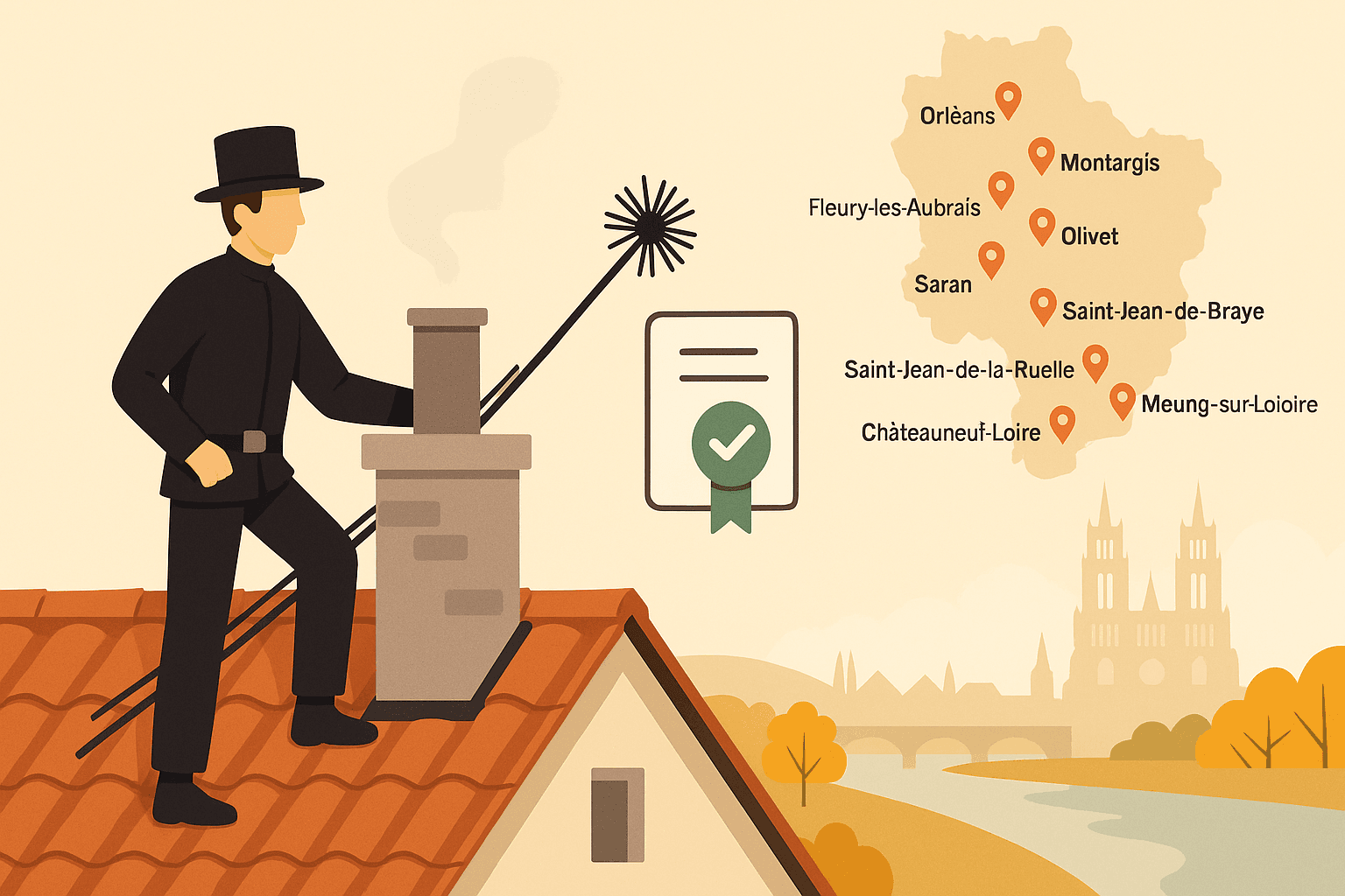 Guide complet du ramonage dans le Loiret (2026)