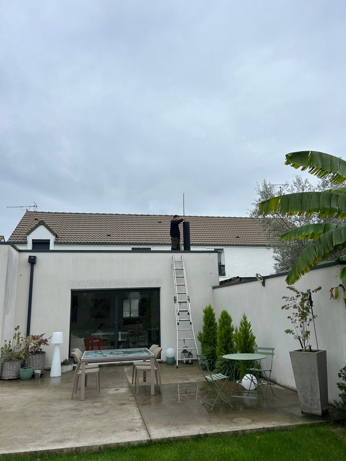 Ramonage par le haut dans une maison à Olivet